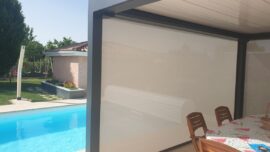 Store Vertical zippé pour pergola